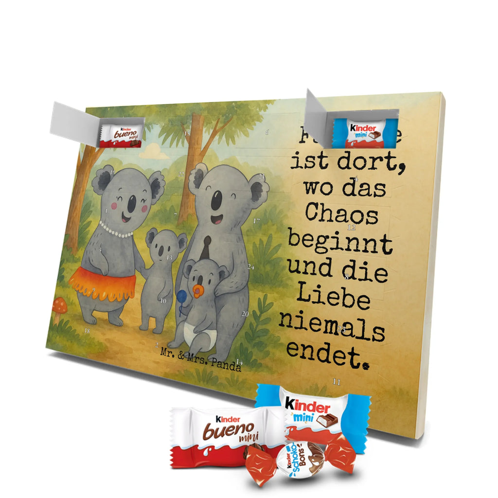 Chocolate advent calendar Koala Family Design Father's Day, Mother's Day, siblings, family life, children