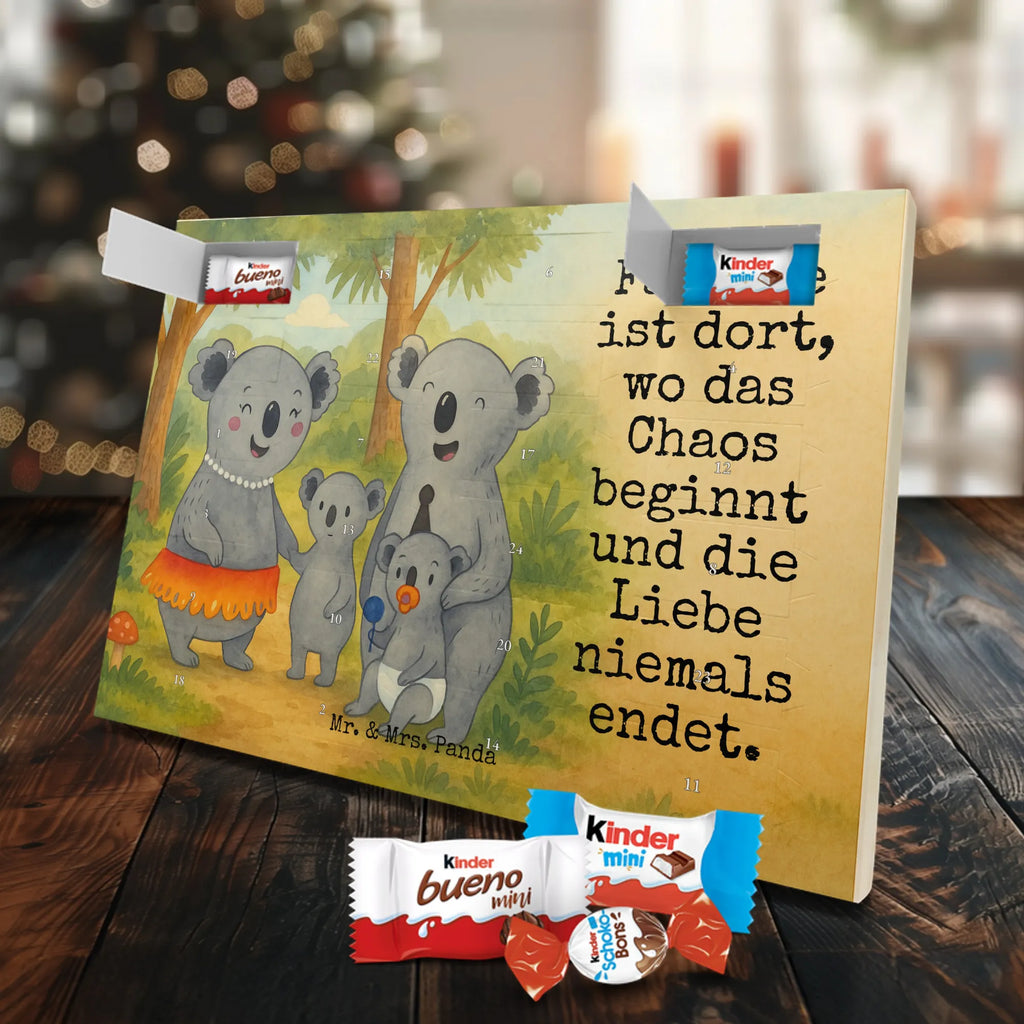 Chocolate advent calendar Koala Family Design Father's Day, Mother's Day, siblings, family life, children