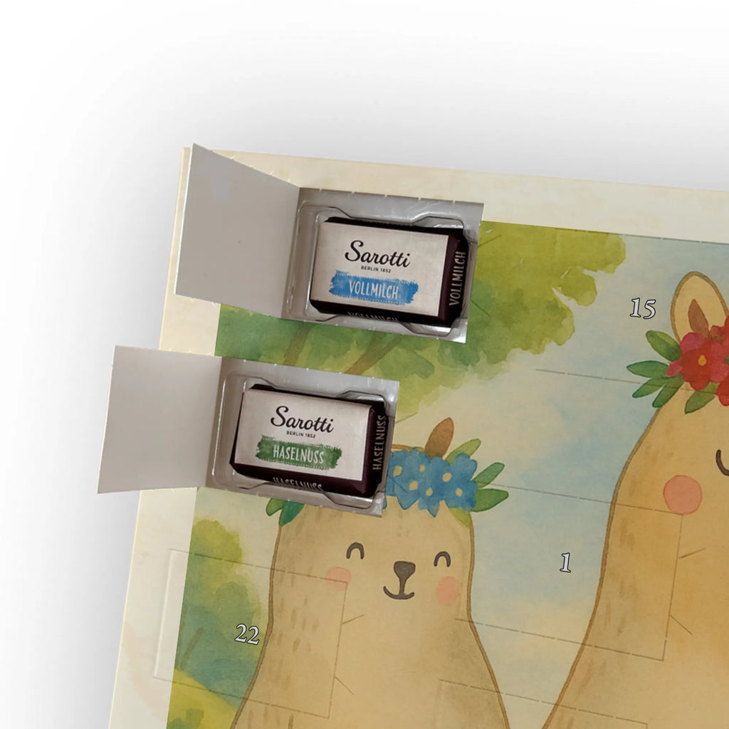 Chocolate advent calendar Bears with flower crown Design Father's Day, Mother's Day, favorite person, gift mommy. mother's day, daughter, daughters, best mommy, world best mommy, bears, favorite mommy, children, role model, child