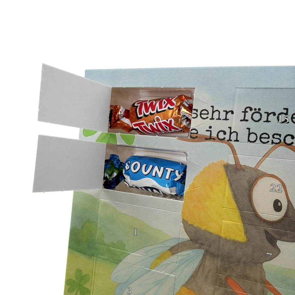 Chocolate advent calendar bumblebees shamrock Design card, gift ideas, gifts, small animals, cute, cute animal motives, hand drawn, funny sayings, good mood, special gifts, animal lover, bumblebee, saying happy, saying positive, saying beautiful, bee decoration, be happy, become happy