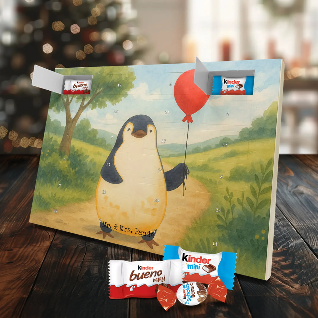 Chocolate advent calendar Penguin balloon Design North Pole, Penguins, gift idea, new life, new start, love of life, balloon, gift girlfriend, best friend, penguins