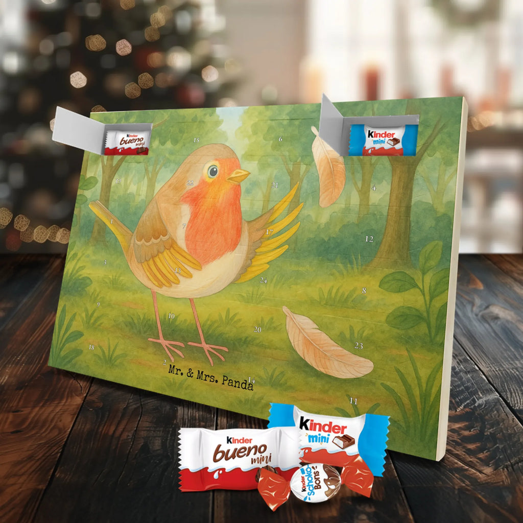 Chocolate advent calendar robin feathers Design card, gift ideas, gifts, small animals, cute, cute animal motives, hand drawn, funny sayings, good mood, special gifts, animal lover, bird, slogan courage, flying, motivation pictures, robin, motivation slogans, slogan motivation