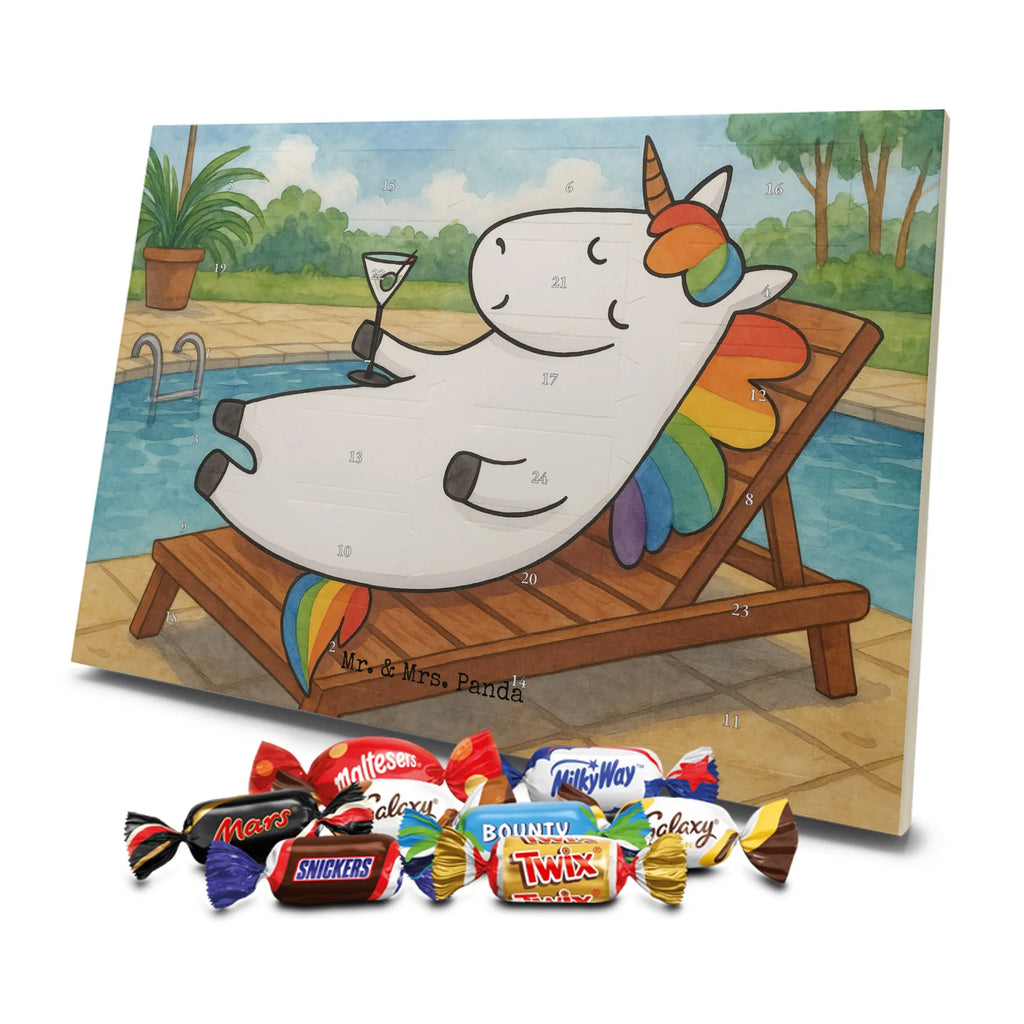 Chocolate advent calendar unicorn cocktail Design girlfriend present, girlfriend gift, birthday, fun, champagne, celebrating