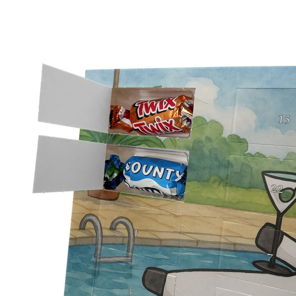 Chocolate advent calendar unicorn cocktail Design girlfriend present, girlfriend gift, birthday, fun, champagne, celebrating