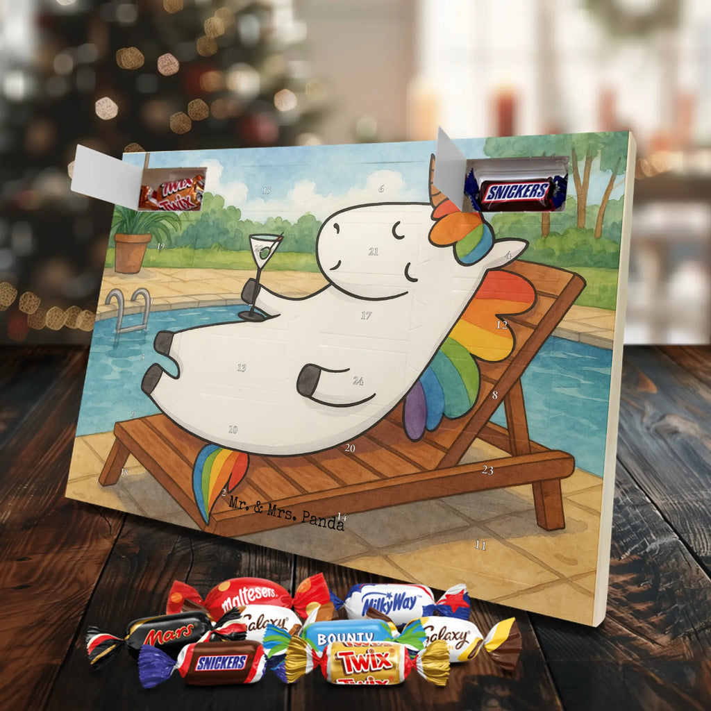 Chocolate advent calendar unicorn cocktail Design girlfriend present, girlfriend gift, birthday, fun, champagne, celebrating