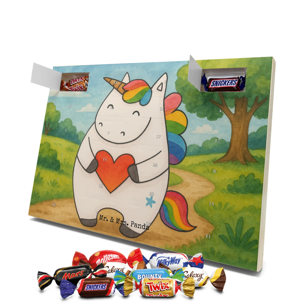 Chocolate advent calendar unicorn Heart Design different, heart, girlfriend present, girlfriend gift, bad girl, evil
