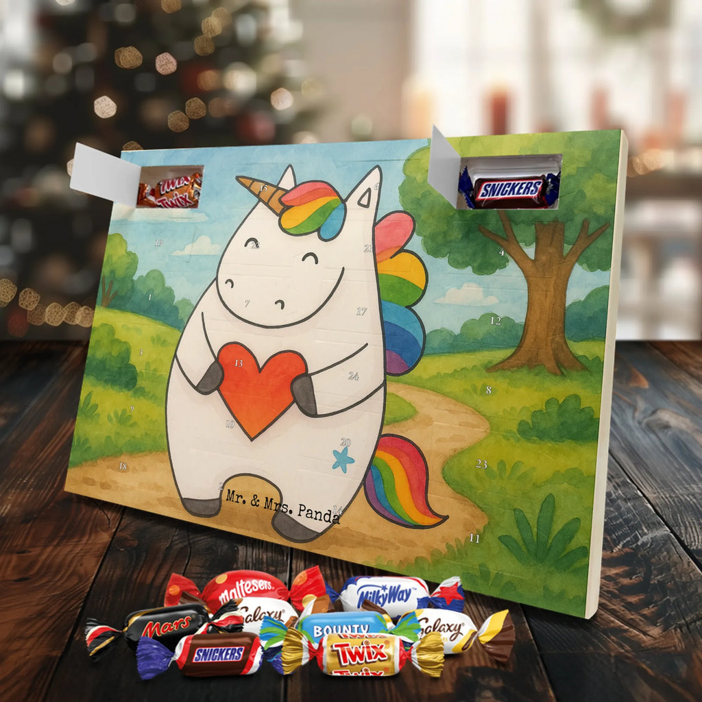 Chocolate advent calendar unicorn Heart Design different, heart, girlfriend present, girlfriend gift, bad girl, evil