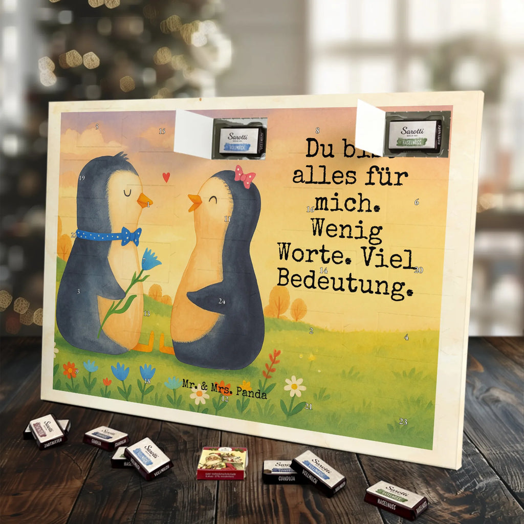 Chocolate advent calendar Penguin pair Design North Pole, Penguins, wedding gift, great love, wedding day, penguins, wedding, love gift, anniversary, lovers, proof of love, dream couple