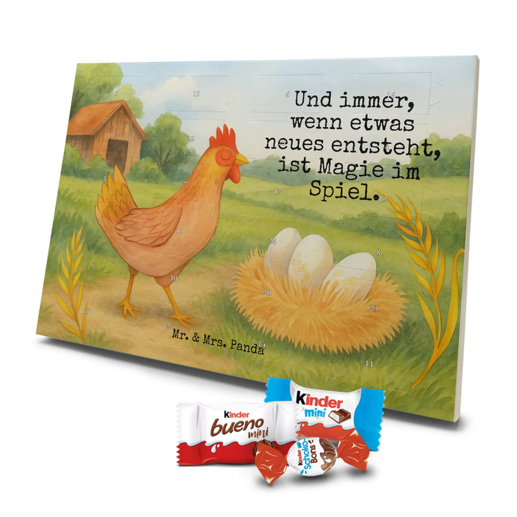 Chocolate advent calendar Chicken Proud Design farm, farm animals, animals, birth, pregnancy, cock, hen, yard, saying, magic, eggs, country life, chicken