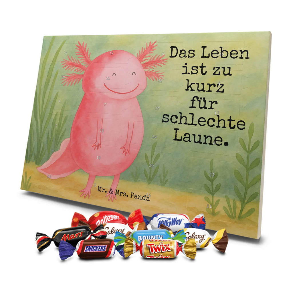 Chocolate advent calendar axolotl Happy Design Axelotl, marine animals, Mexican walking fish, salamander, good mood, tail, amphibian