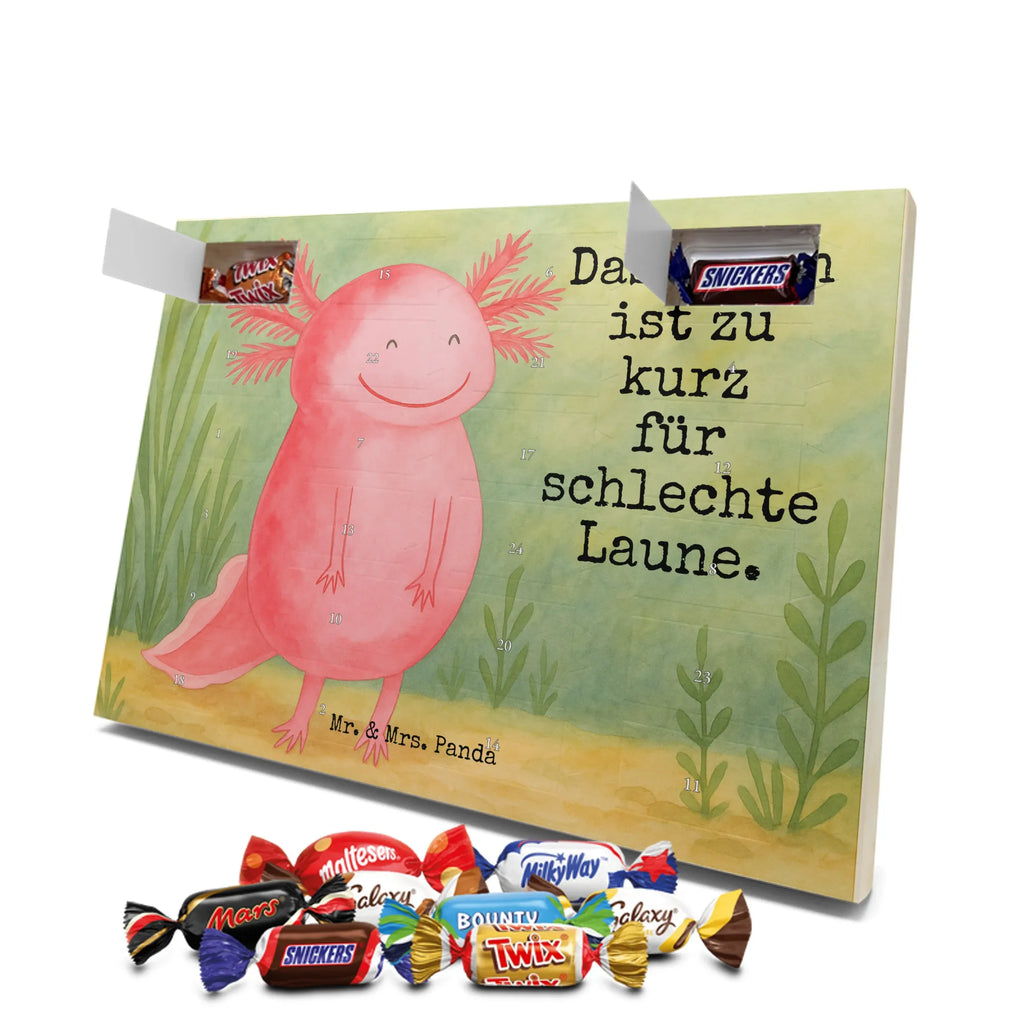 Chocolate advent calendar axolotl Happy Design Axelotl, marine animals, Mexican walking fish, salamander, good mood, tail, amphibian