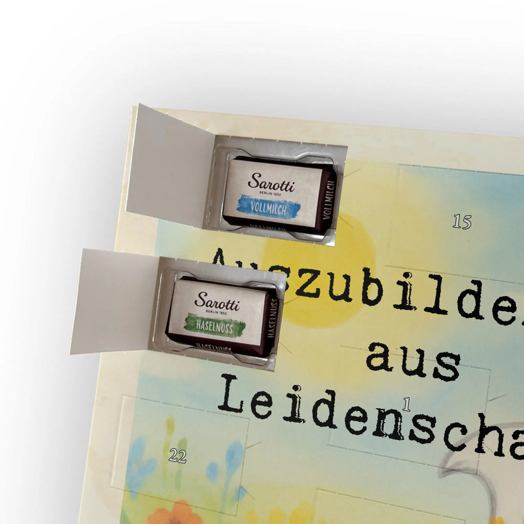 Chocolate advent calendar apprentice passion Design gift, promotion, anniversary, retirement, sayings, job start, gift idea, best, farewell gift, profession, passing exam