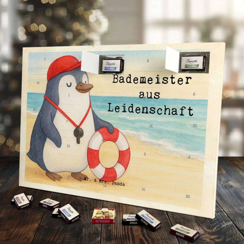 Chocolate advent calendar Lifeguard Passion Design gift, promotion, anniversary, retirement, sayings, job start, gift idea, best, farewell gift, profession, passing exam