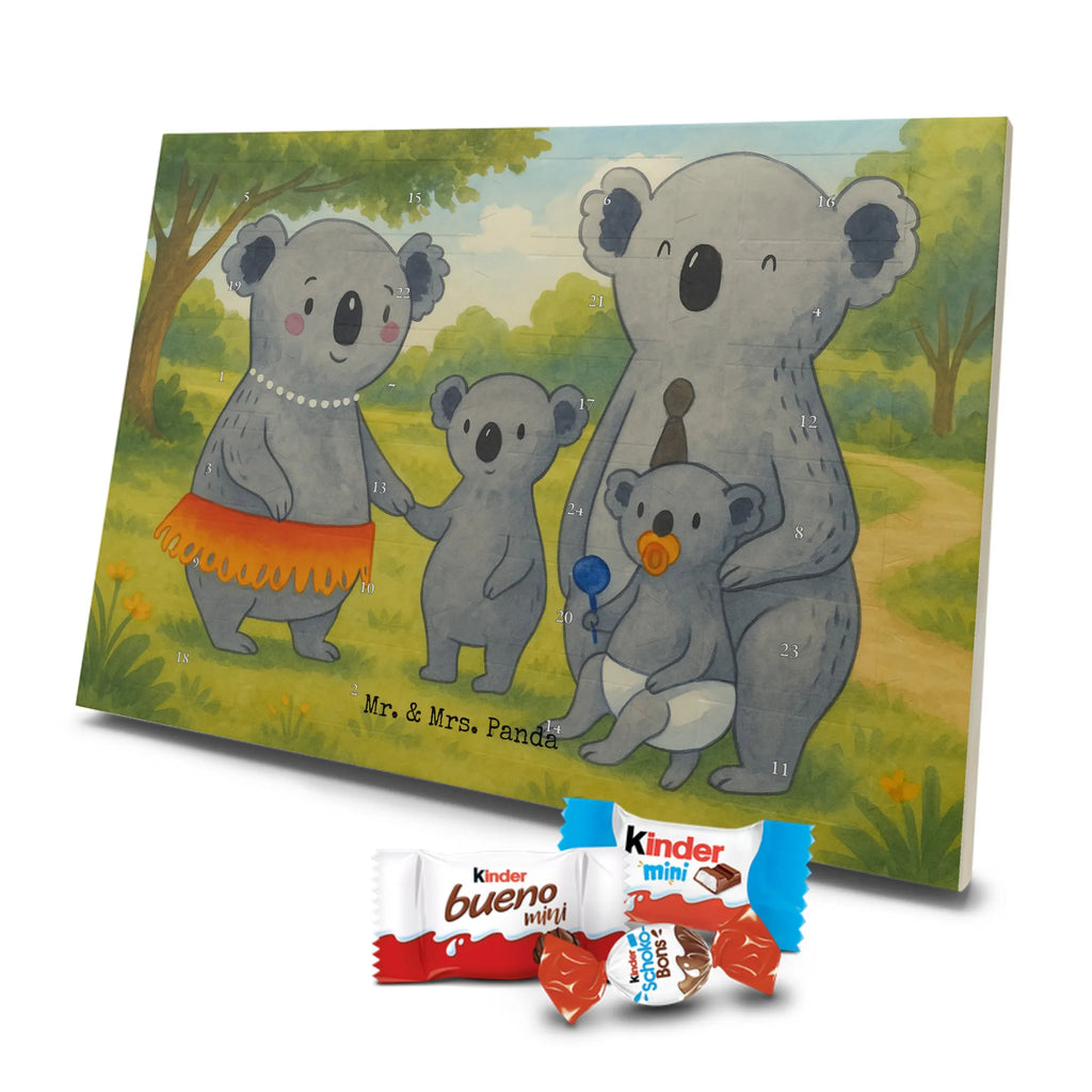 Chocolate advent calendar Koala Family Design Father's Day, Mother's Day, siblings, family life, children