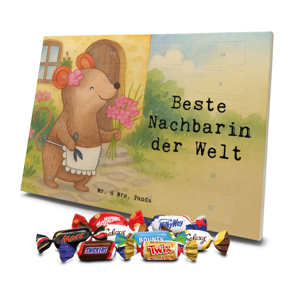 Chocolate advent calendar Mouse Best neighbor in the world Design thank you, birthday, gift idea, birthday present, gift tip, make you happy, giving, for, gift, resident, Neighbor, neighbors, friend, neighborhood, friendship