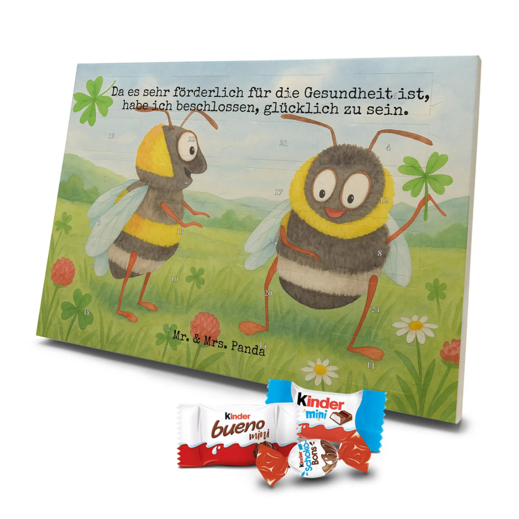 Chocolate advent calendar bumblebees shamrock Design card, gift ideas, gifts, small animals, cute, cute animal motives, hand drawn, funny sayings, good mood, special gifts, animal lover, bumblebee, saying happy, saying positive, saying beautiful, bee decoration, be happy, become happy