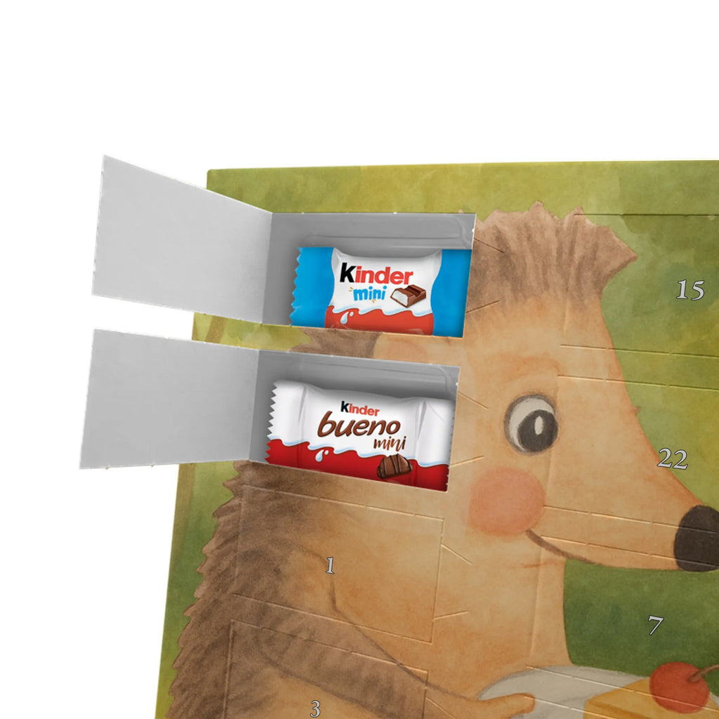 Chocolate advent calendar Hedgehog piece of cake Design card, gift ideas, gifts, small animals, cute, cute animal motives, hand drawn, funny sayings, good mood, special gifts, animal lover, baking gift, food saying, bake cake, birthday cake, invitation party, cake