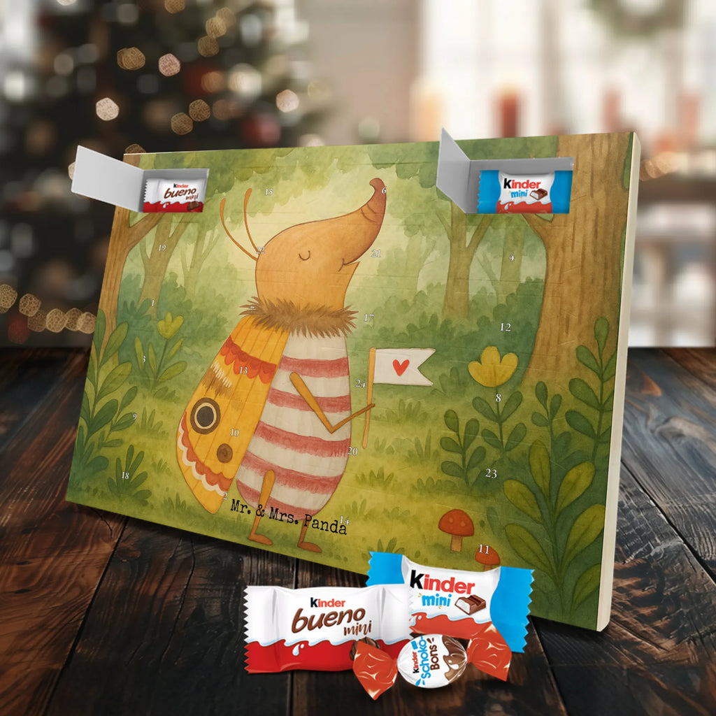 Chocolate advent calendar Moth flag Design card, gift ideas, gifts, small animals, cute, cute animal motives, hand drawn, funny sayings, good mood, special gifts, animal lover, Kitchen decoration, How much does the world cost, Moth, Beetle, Saying funny