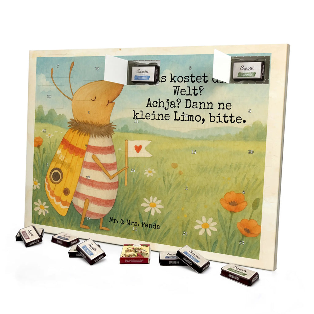 Chocolate advent calendar Moth flag Design card, gift ideas, gifts, small animals, cute, cute animal motives, hand drawn, funny sayings, good mood, special gifts, animal lover, Kitchen decoration, How much does the world cost, Moth, Beetle, Saying funny