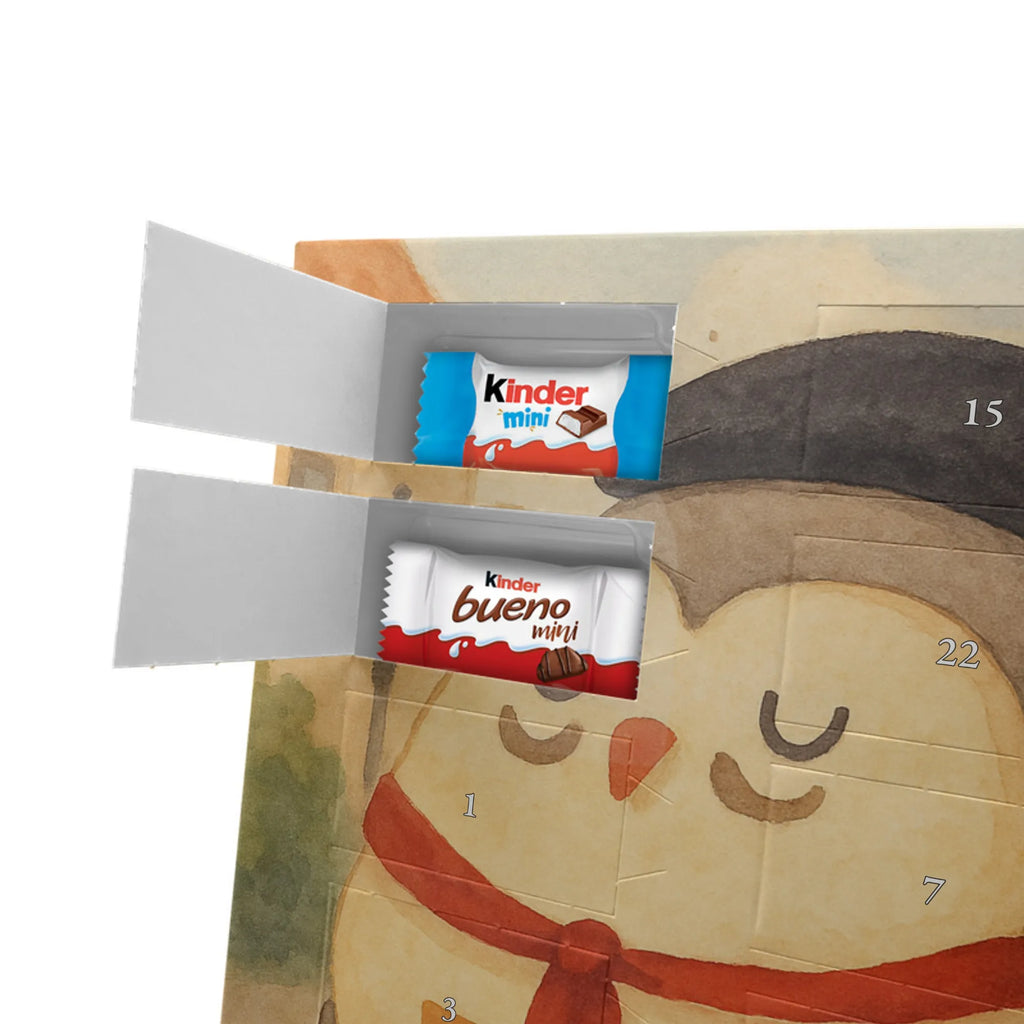 Chocolate advent calendar Owl France Design gift ideas, birthday present, forest animal, bird, nocturnal, illustrated, romantic gift, owl decor, Say beautiful, Life is beautiful, France, Owls, Say French, Owl decoration