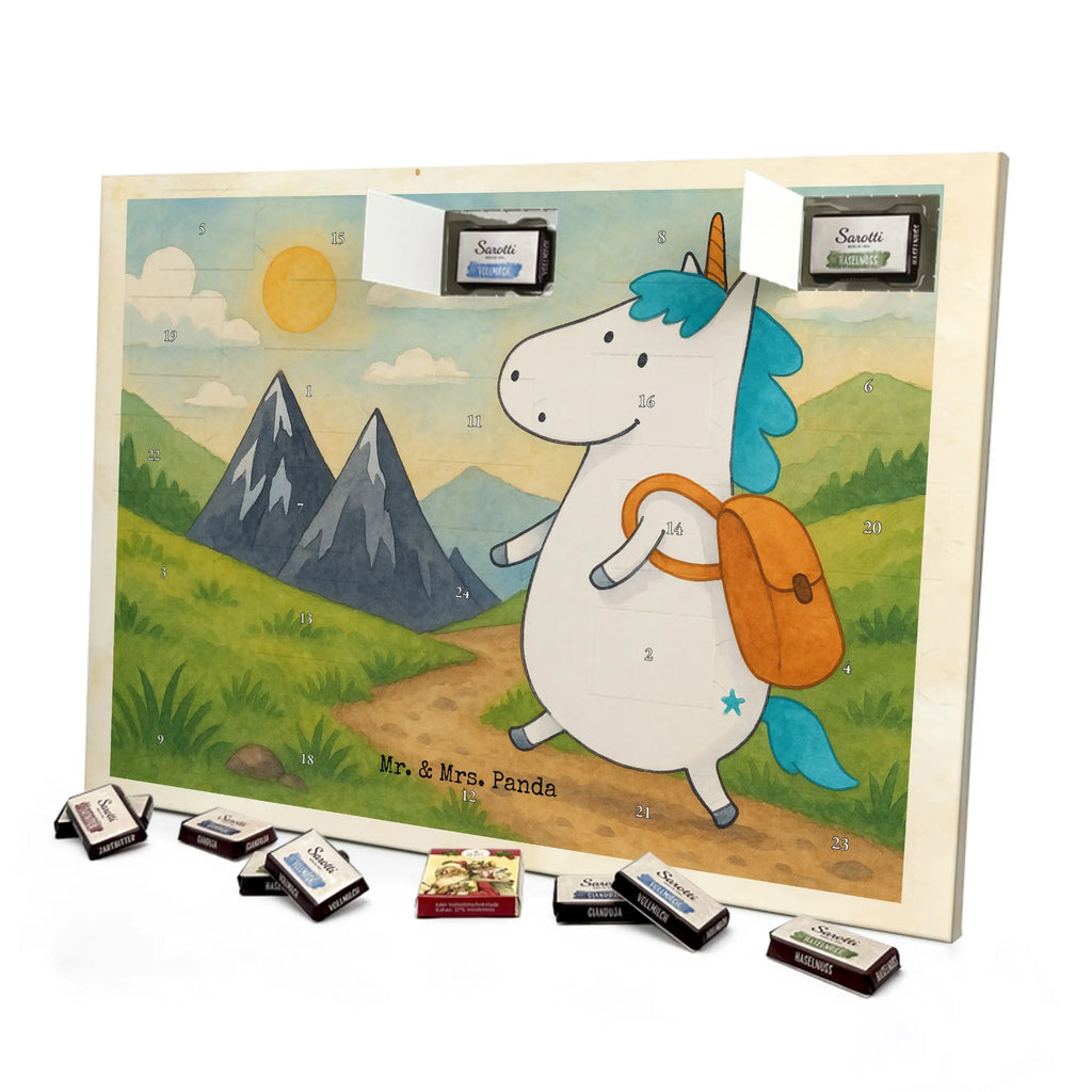 Chocolate advent calendar unicorn climber Design travel, world trip, mountaineer, adventure, mountains, adventurer, vacation, explorer, world traveler