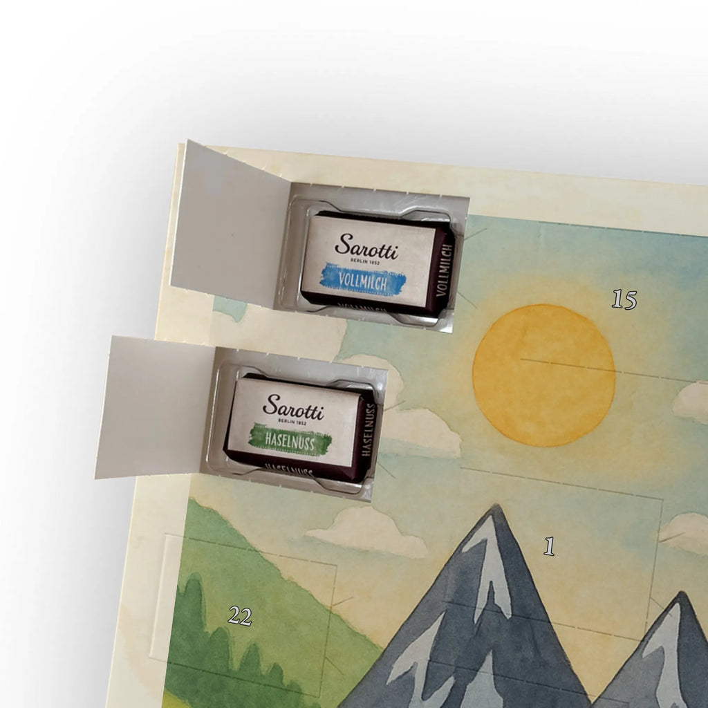 Chocolate advent calendar unicorn climber Design travel, world trip, mountaineer, adventure, mountains, adventurer, vacation, explorer, world traveler