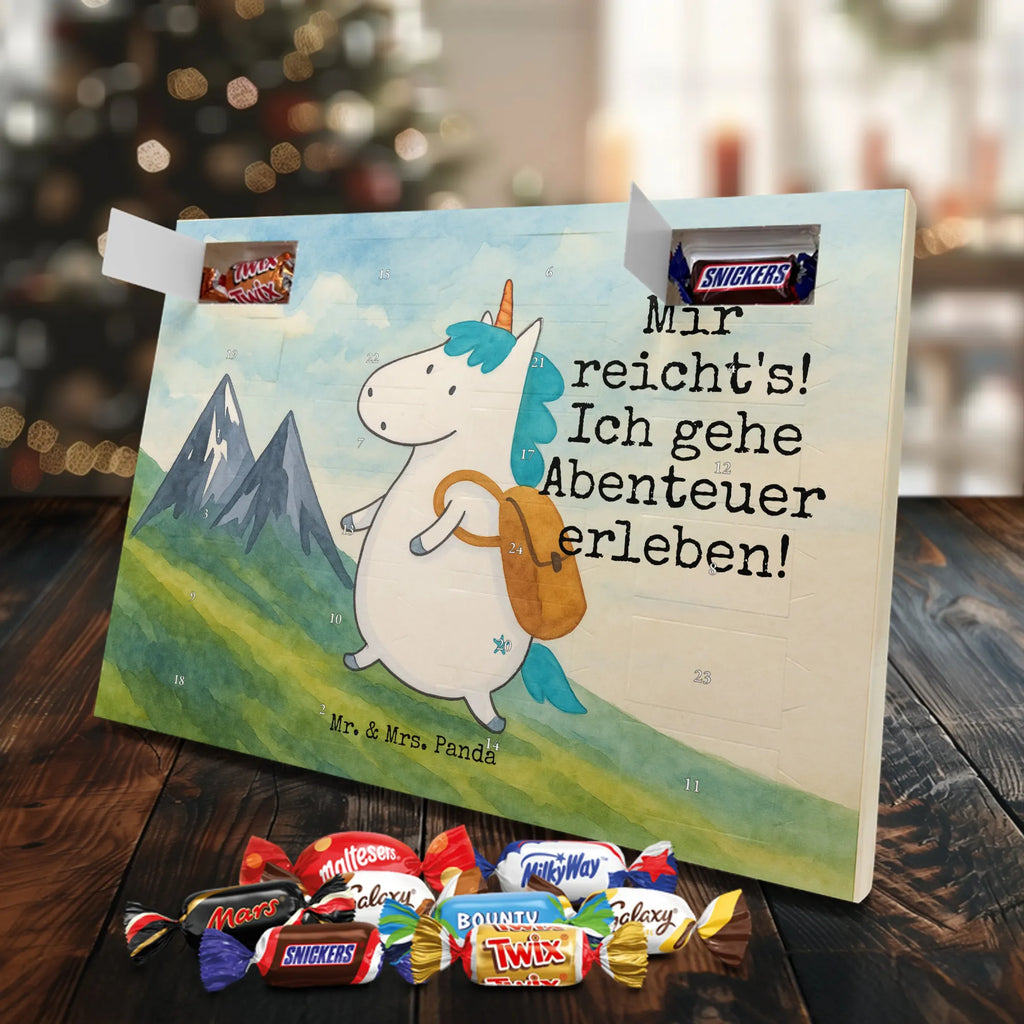 Chocolate advent calendar unicorn climber Design travel, world trip, mountaineer, adventure, mountains, adventurer, vacation, explorer, world traveler
