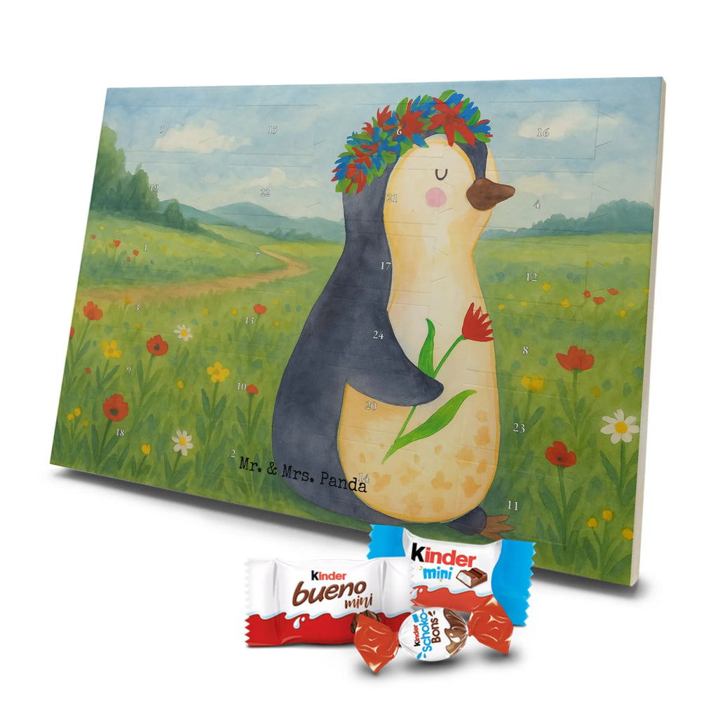 Chocolate advent calendar Penguin Flower Design North Pole, Penguins, penguins, goals in life, gift idea, love of life, lovesickness, wishes, universe, wreath of flowers, goals
