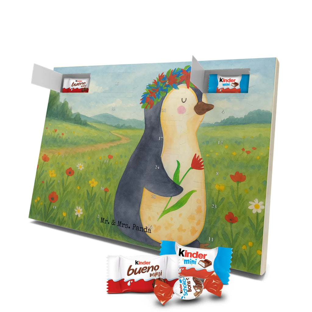 Chocolate advent calendar Penguin Flower Design North Pole, Penguins, penguins, goals in life, gift idea, love of life, lovesickness, wishes, universe, wreath of flowers, goals