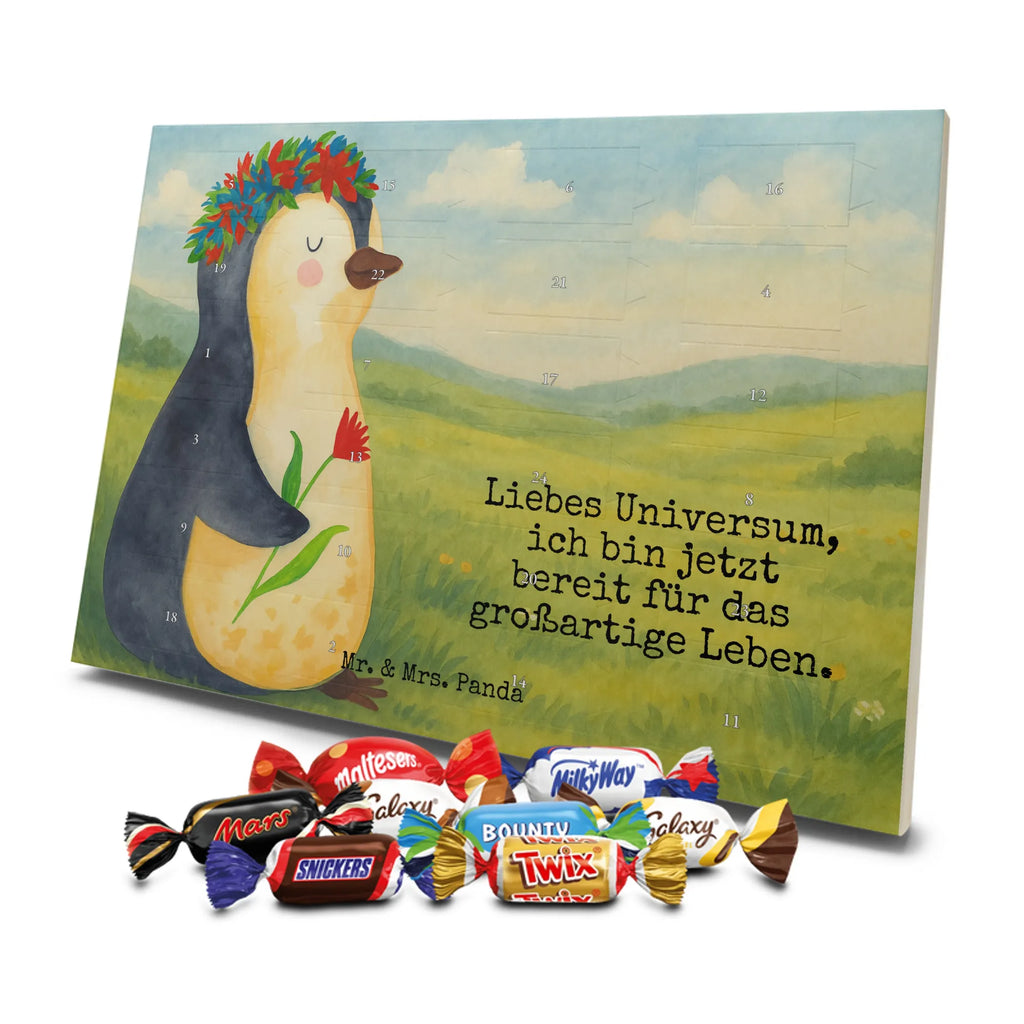 Chocolate advent calendar Penguin Flower Design North Pole, Penguins, penguins, goals in life, gift idea, love of life, lovesickness, wishes, universe, wreath of flowers, goals