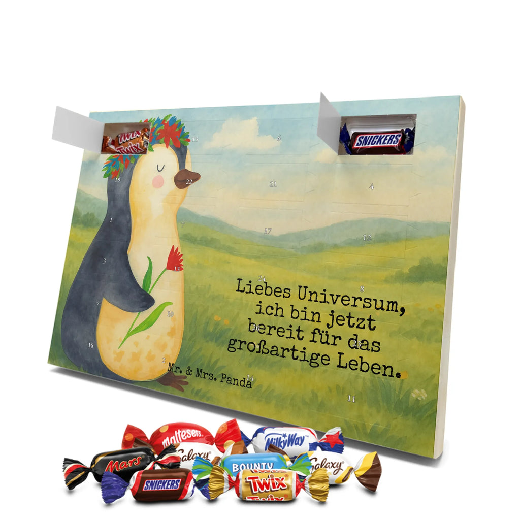 Chocolate advent calendar Penguin Flower Design North Pole, Penguins, penguins, goals in life, gift idea, love of life, lovesickness, wishes, universe, wreath of flowers, goals