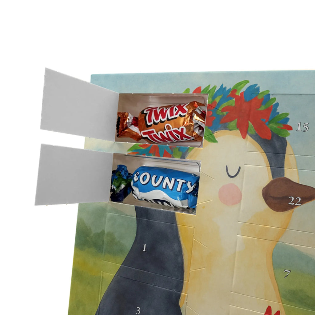 Chocolate advent calendar Penguin Flower Design North Pole, Penguins, penguins, goals in life, gift idea, love of life, lovesickness, wishes, universe, wreath of flowers, goals