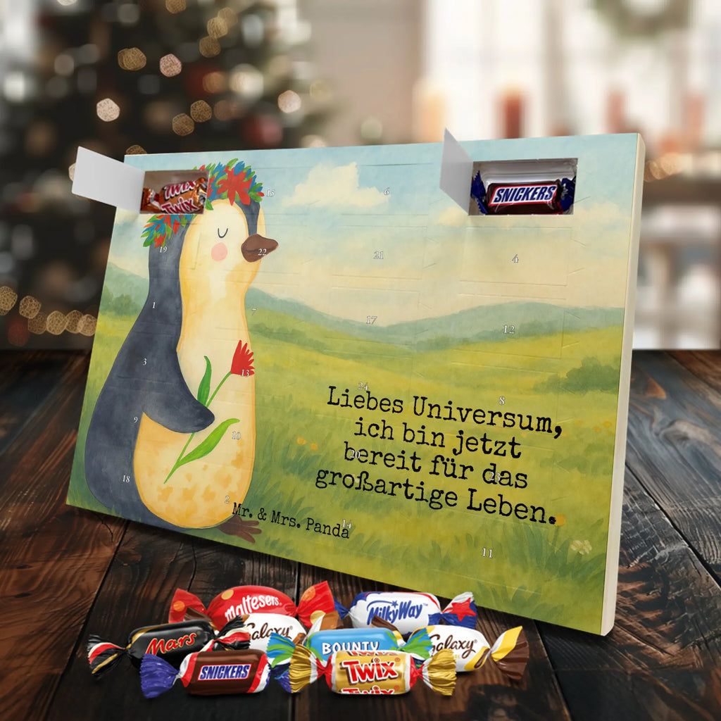 Chocolate advent calendar Penguin Flower Design North Pole, Penguins, penguins, goals in life, gift idea, love of life, lovesickness, wishes, universe, wreath of flowers, goals