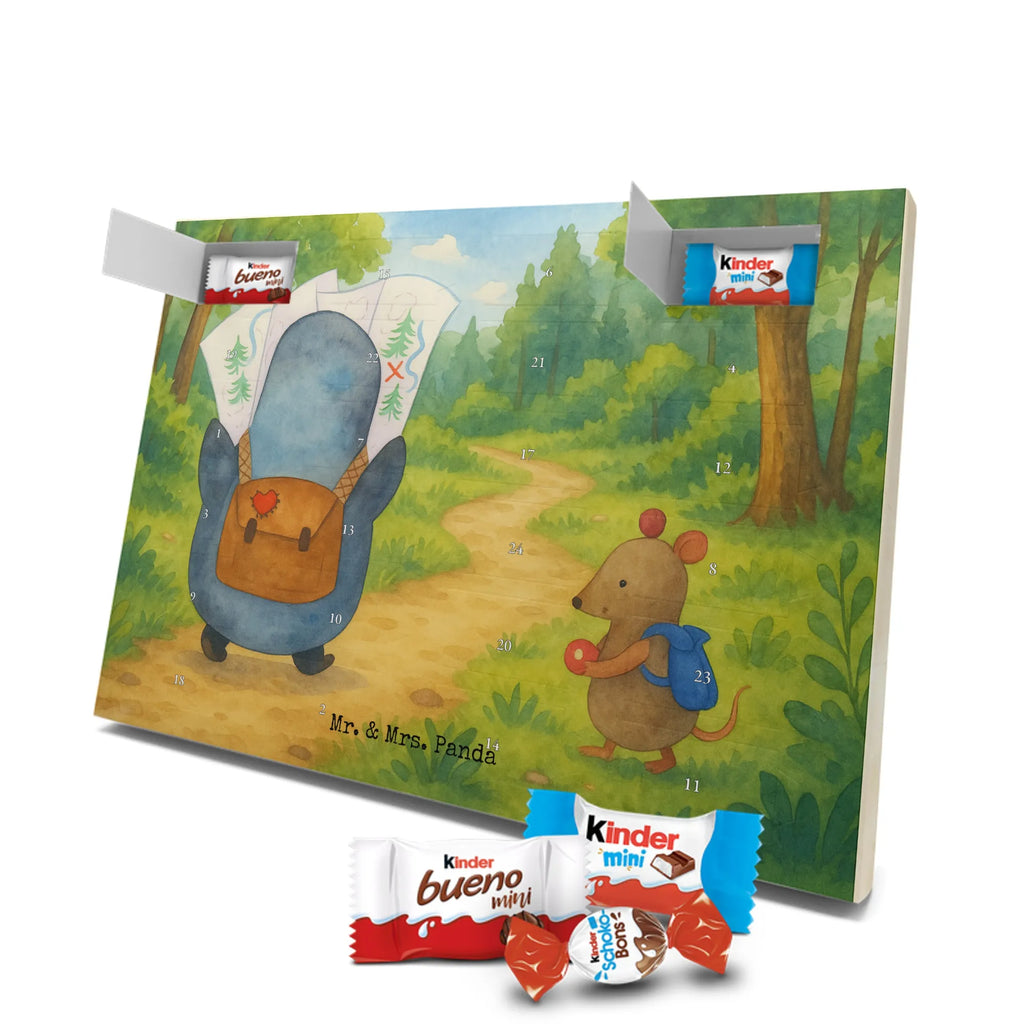 Chocolate advent calendar Penguin & Mouse Hiker Design North Pole, Penguins, adventurer, hiking, adventure, penguins, road trip, excursion