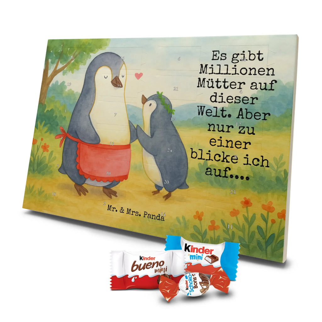 Chocolate advent calendar Penguin with child Design Father's Day, Mother's Day, Mother, Mummy, Gift, Birthday