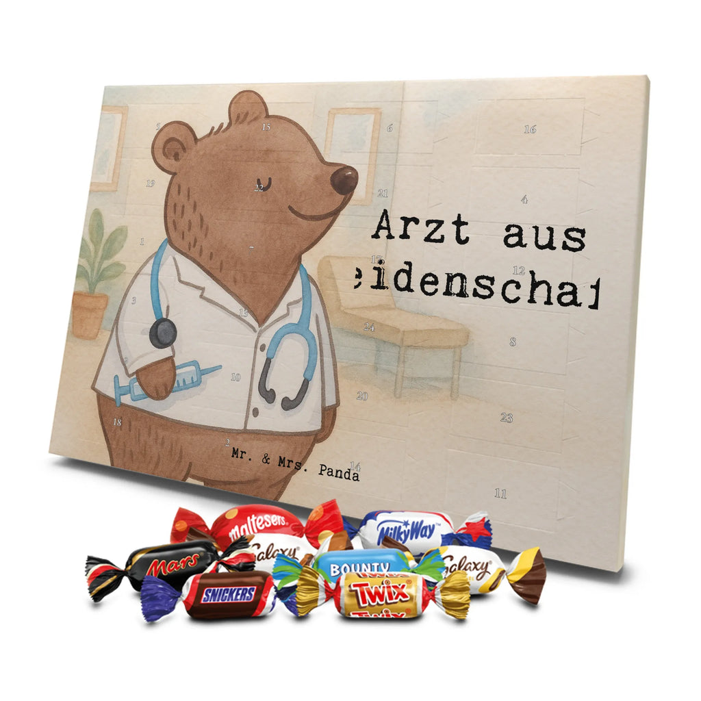 Chocolate advent calendar Doctor Passion Design gift, promotion, anniversary, retirement, sayings, job start, gift idea, best, farewell gift, profession, passing exam