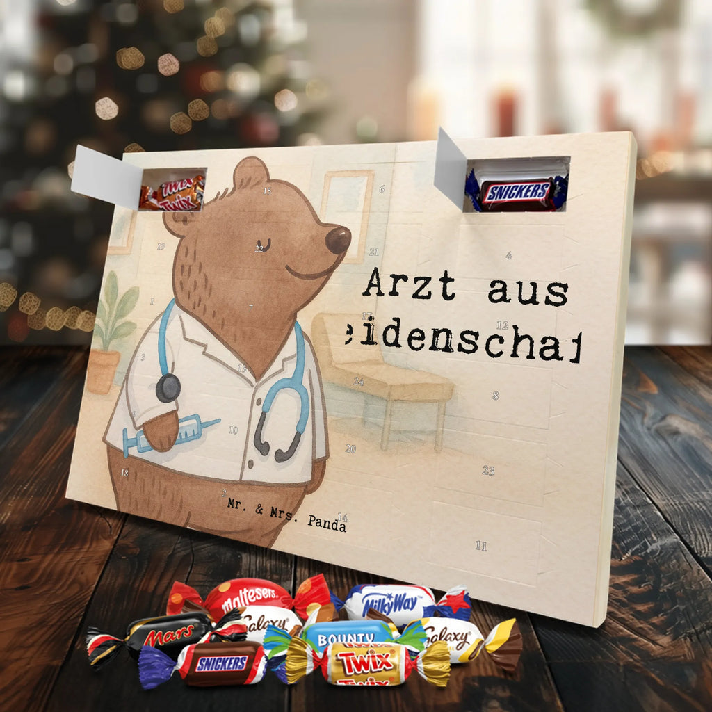 Chocolate advent calendar Doctor Passion Design gift, promotion, anniversary, retirement, sayings, job start, gift idea, best, farewell gift, profession, passing exam