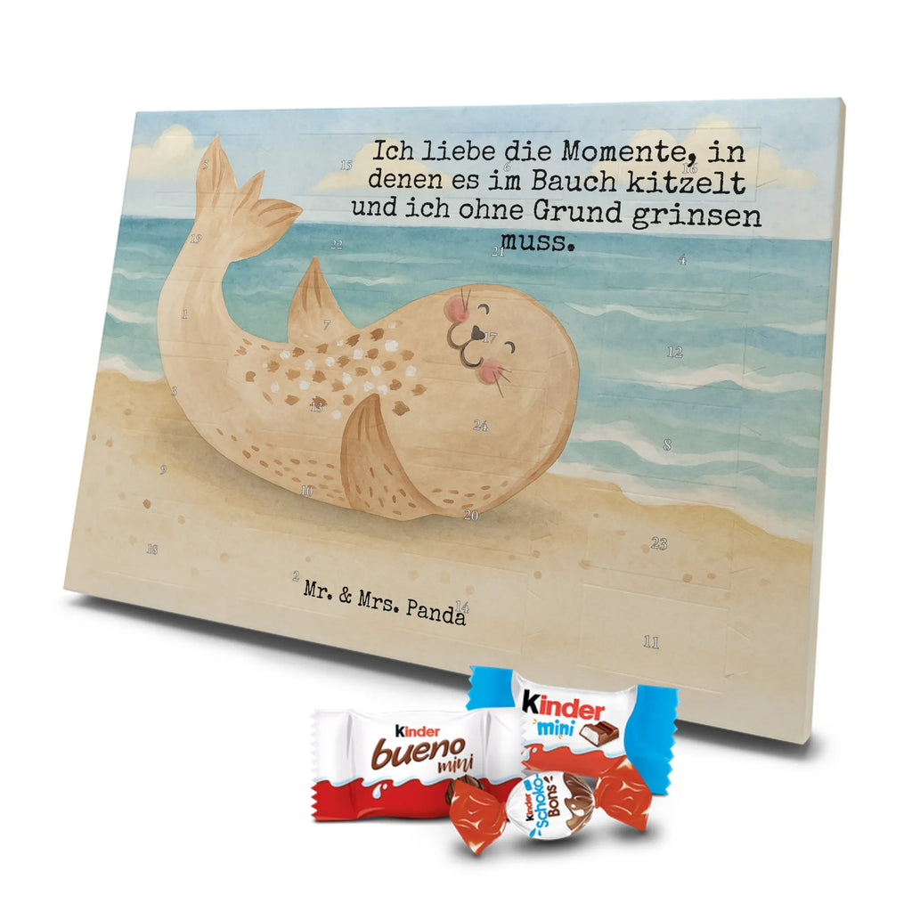 Chocolate advent calendar seal Lay Design card, gift ideas, gifts, small animals, cute, cute animal motives, hand drawn, funny sayings, good mood, special gifts, animal lover, Baltic Sea, seals, Seal, laughter, sea animal, North Sea, joy