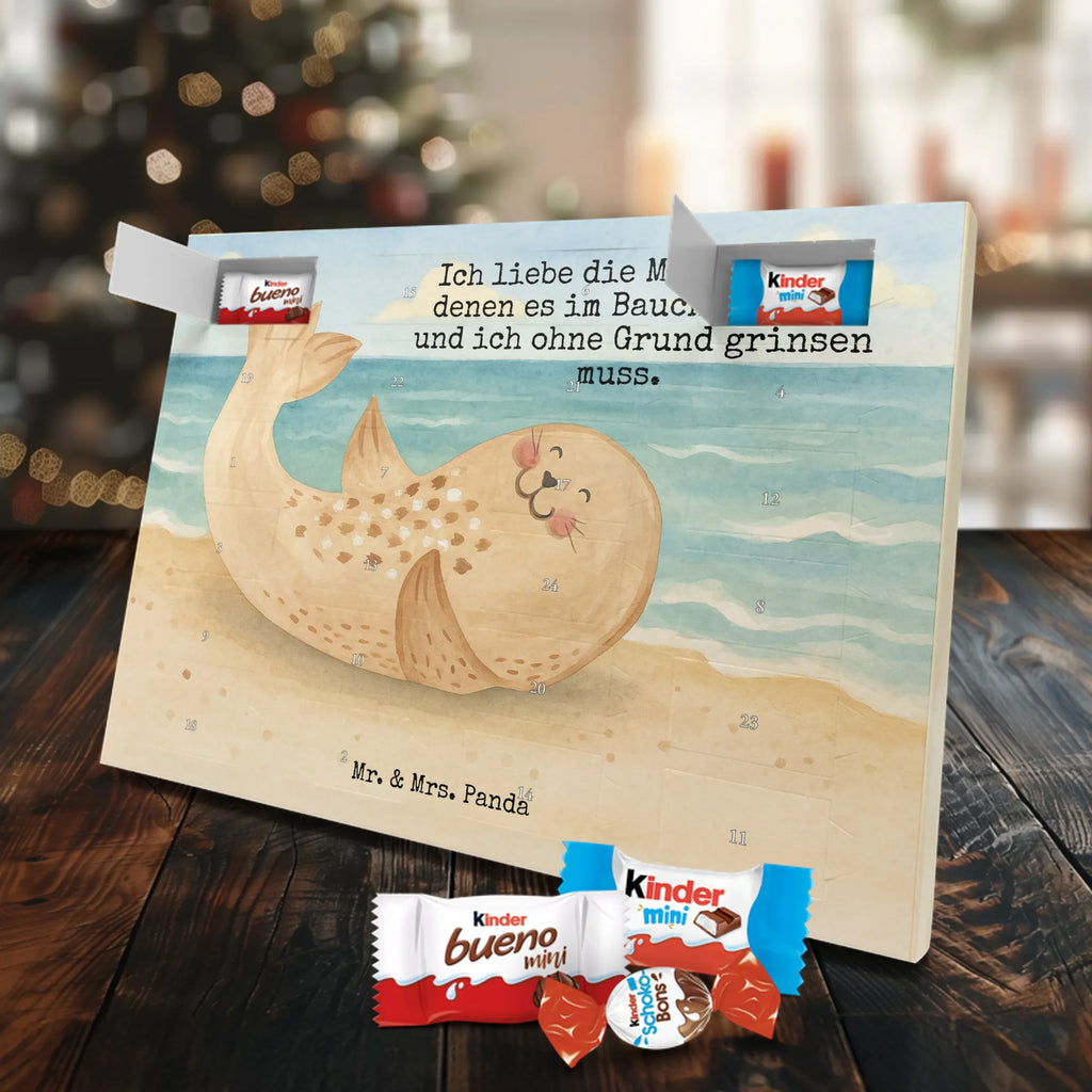 Chocolate advent calendar seal Lay Design card, gift ideas, gifts, small animals, cute, cute animal motives, hand drawn, funny sayings, good mood, special gifts, animal lover, Baltic Sea, seals, Seal, laughter, sea animal, North Sea, joy