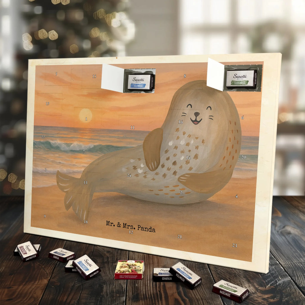 Chocolate advent calendar seal Laugh Design gift ideas, gifts, card, animal lover, special gifts, good mood, funny sayings, hand drawn, cute animal motives, cute, small animals, Baltic Sea, Seal, North Sea, Sea animal, Seals