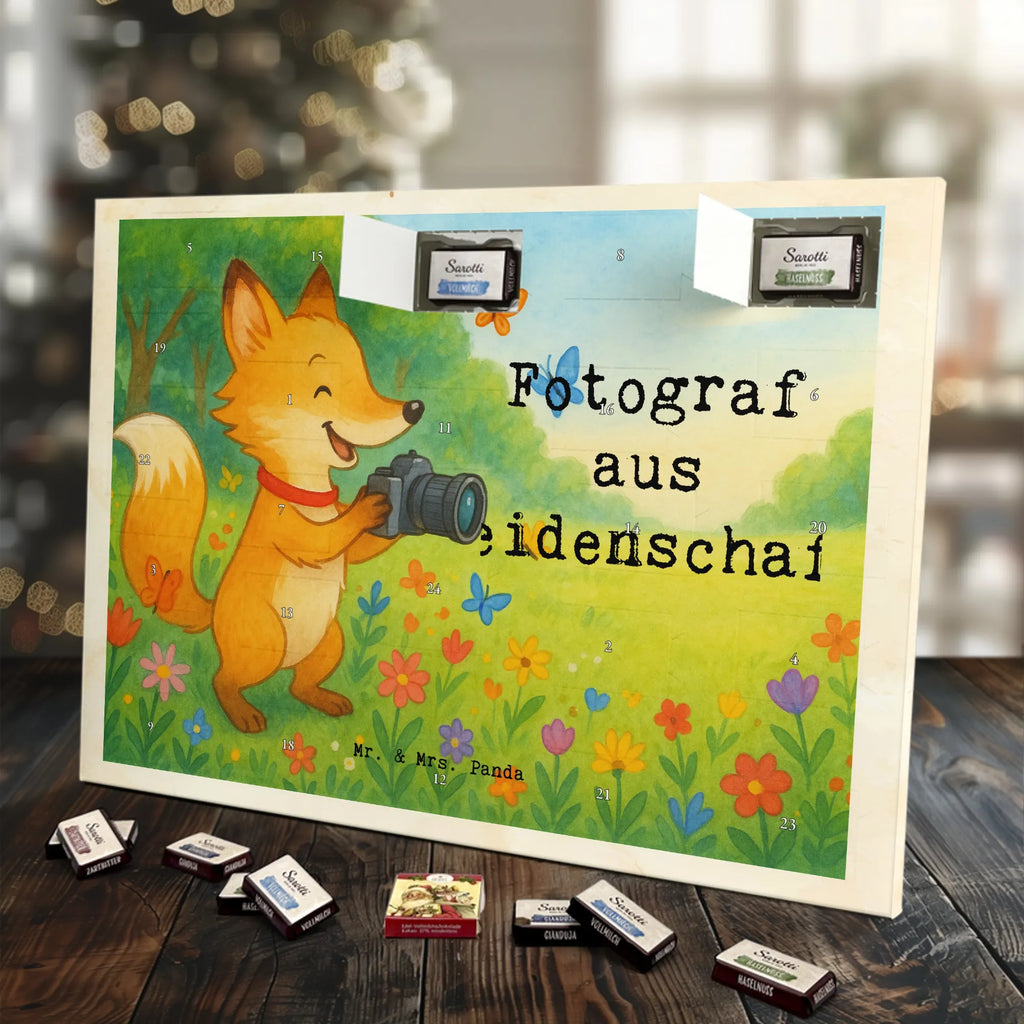 Chocolate advent calendar photographer passion Design gift, promotion, anniversary, retirement, sayings, job start, gift idea, best, farewell gift, profession, passing exam