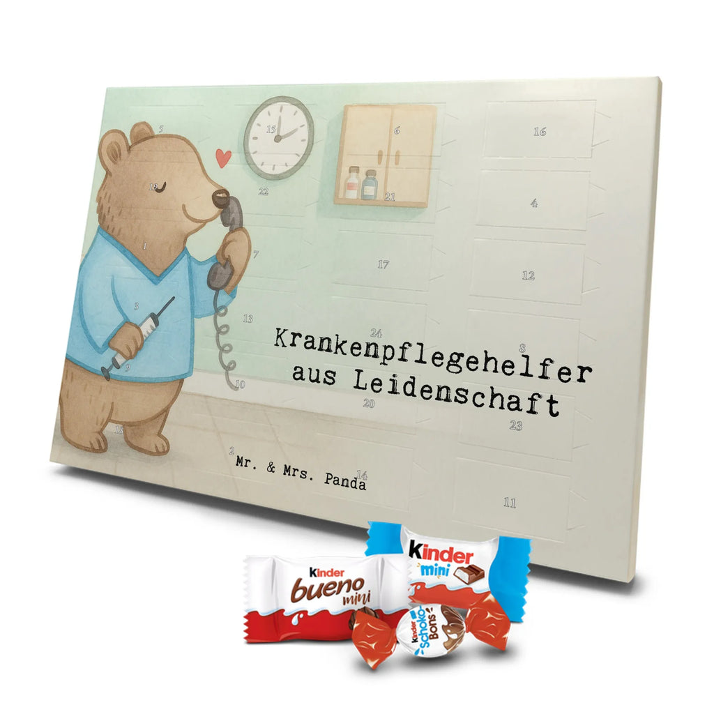 Chocolate advent calendar nursing assistant Passion Design gift, promotion, anniversary, retirement, sayings, job start, gift idea, best, farewell gift, profession, passing exam