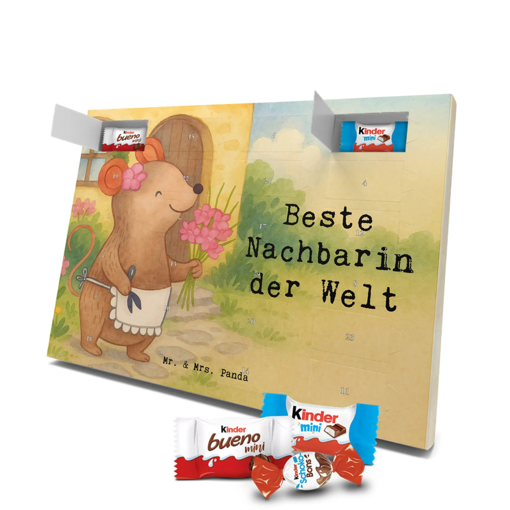 Chocolate advent calendar Mouse Best neighbor in the world Design thank you, birthday, gift idea, birthday present, gift tip, make you happy, giving, for, gift, resident, Neighbor, neighbors, friend, neighborhood, friendship