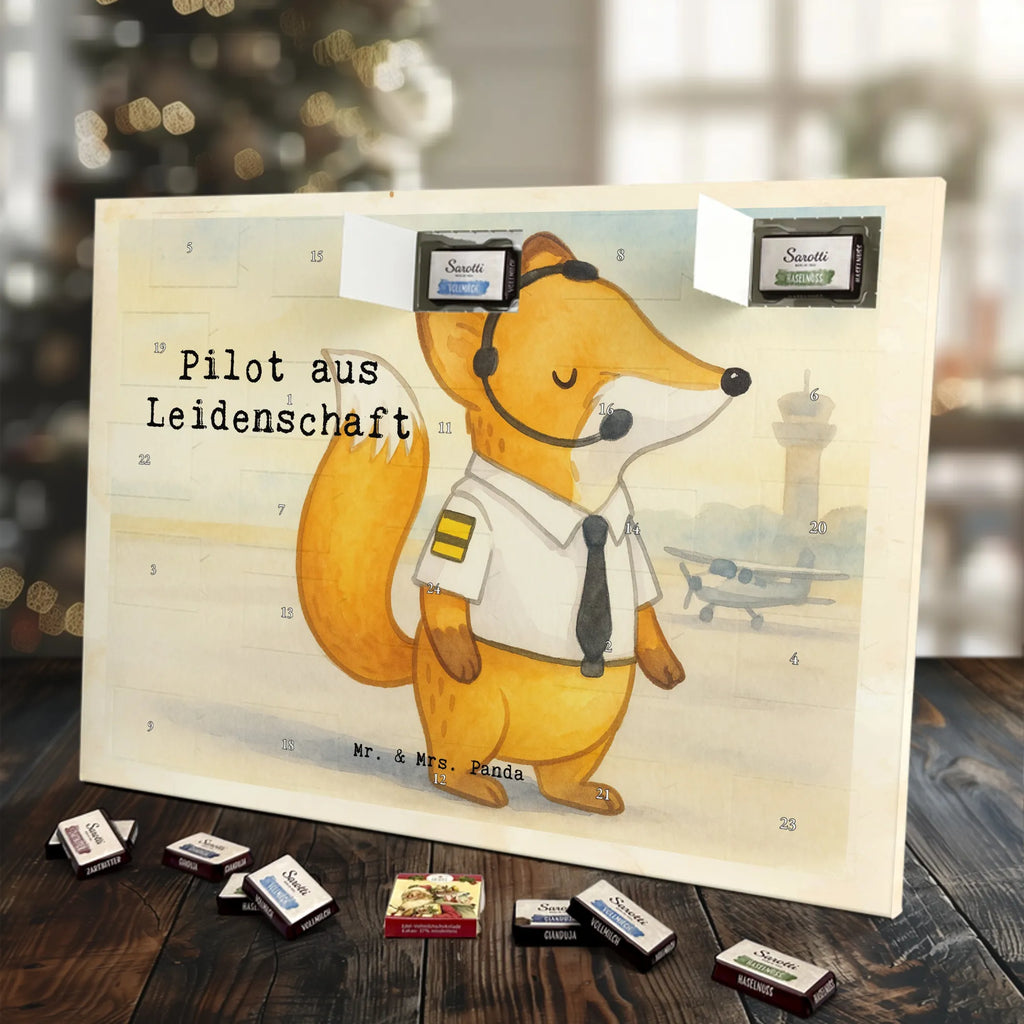 Chocolate advent calendar Pilot Passion Design gift, promotion, anniversary, retirement, sayings, job start, gift idea, best, farewell gift, profession, passing exam