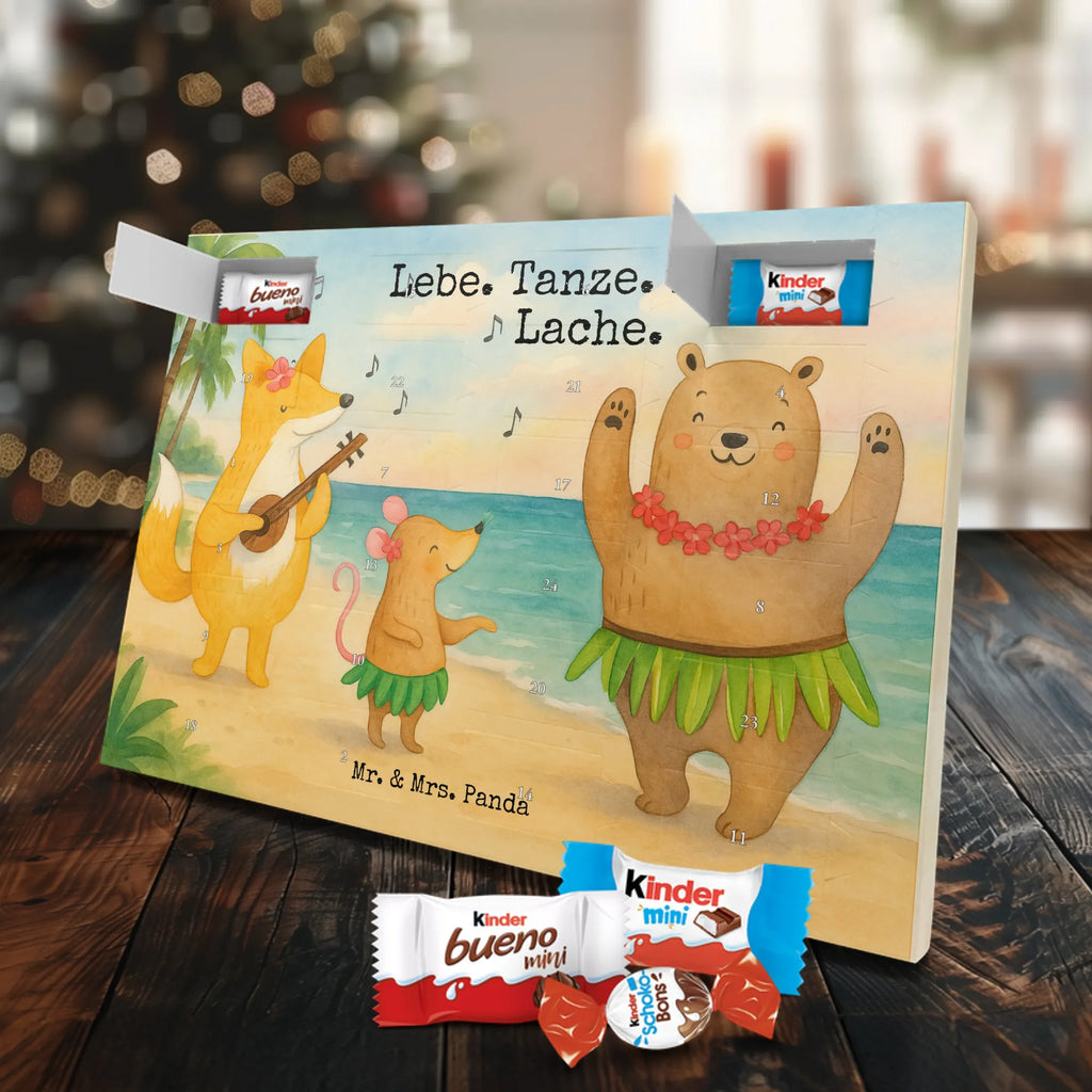 Chocolate advent calendar forest animals Aloha Design card, gift ideas, gifts, small animals, cute, cute animal motives, hand drawn, funny sayings, good mood, special gifts, animal lover, rabbit, dancing, forest animals, music, laughter, forest