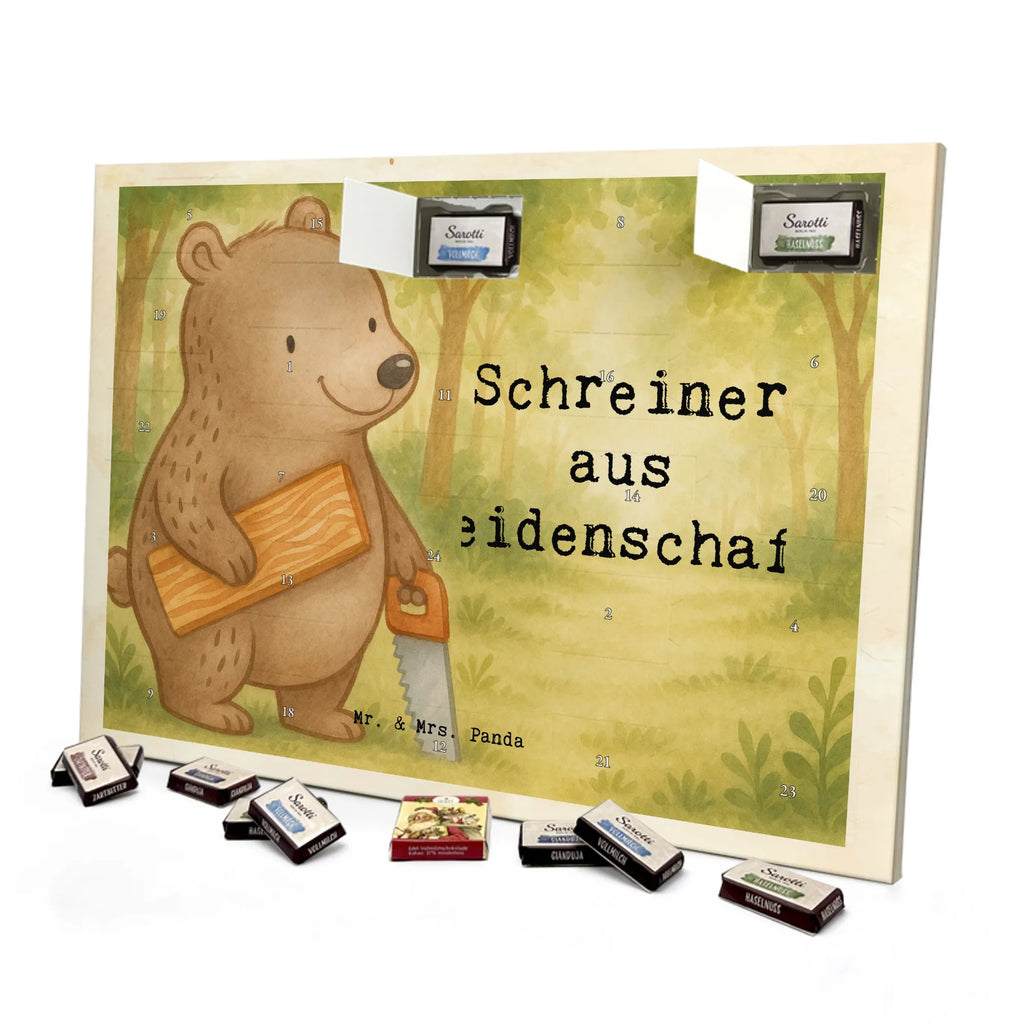 Chocolate advent calendar Carpenter Passion Design gift, promotion, anniversary, retirement, sayings, job start, gift idea, best, farewell gift, profession, passing exam