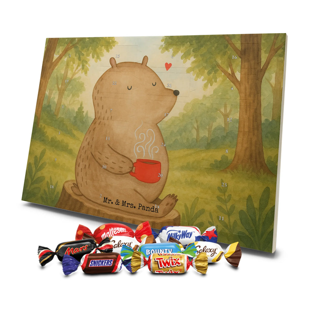 Chocolate advent calendar bear Coffee Design teddy bear, cuddly toy, conquer the world, morning routine, bears, save the world, good morning