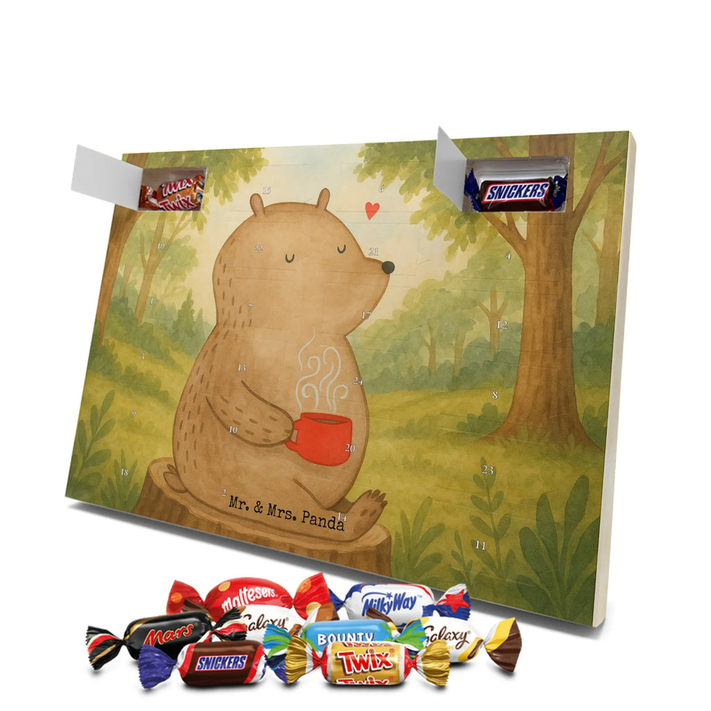 Chocolate advent calendar bear Coffee Design teddy bear, cuddly toy, conquer the world, morning routine, bears, save the world, good morning