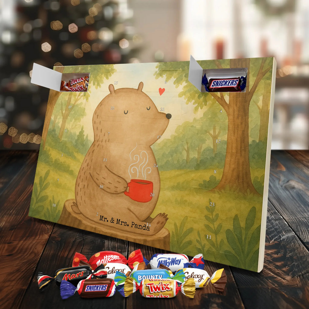 Chocolate advent calendar bear Coffee Design teddy bear, cuddly toy, conquer the world, morning routine, bears, save the world, good morning
