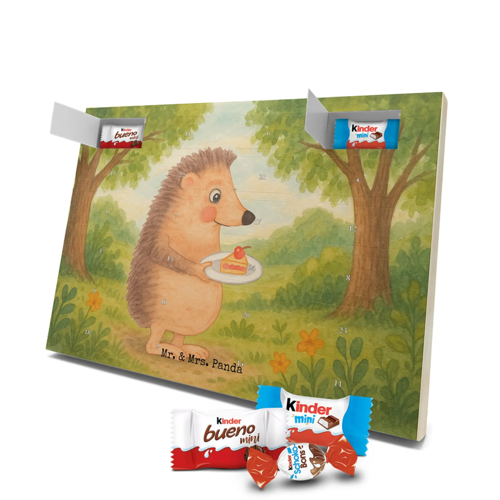 Chocolate advent calendar Hedgehog piece of cake Design card, gift ideas, gifts, small animals, cute, cute animal motives, hand drawn, funny sayings, good mood, special gifts, animal lover, baking gift, food saying, bake cake, birthday cake, invitation party, cake